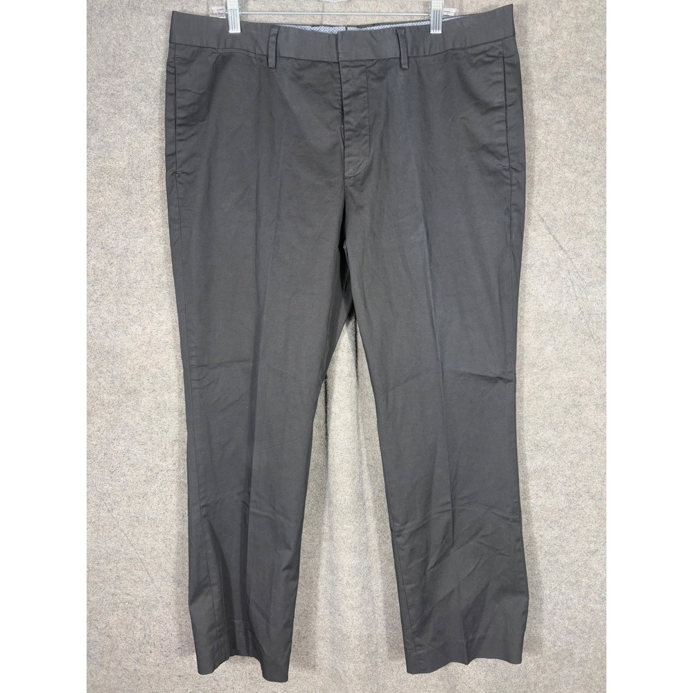 Bonobos Straight Fit Dress Pants Mens 38x30 Black Stretch Chino